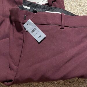 Ann Taylor Maroon Dress Pants Petite